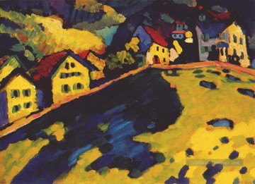 Maisons à Murnau Wassily Kandinsky Peinture à l'huile